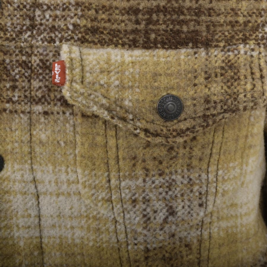 Levi's trucker jacket beige best sale